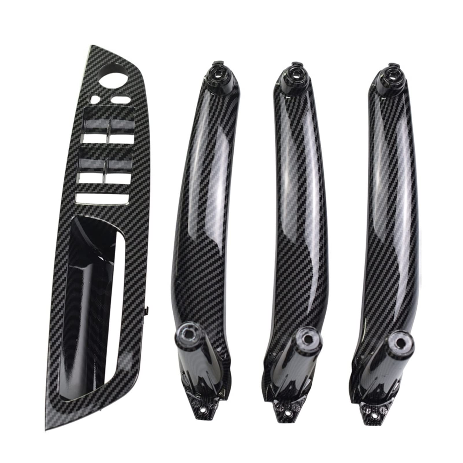 DEMULAX 4 Teile/Satz LHD Links Hand Fahrer Tür Pull Griffe Kit Auto Innen Ersatzteile, for, for X5 X6 E70 E71 2007-2013 Innentürgriff(Carbon 4Pcs LHD) von DEMULAX