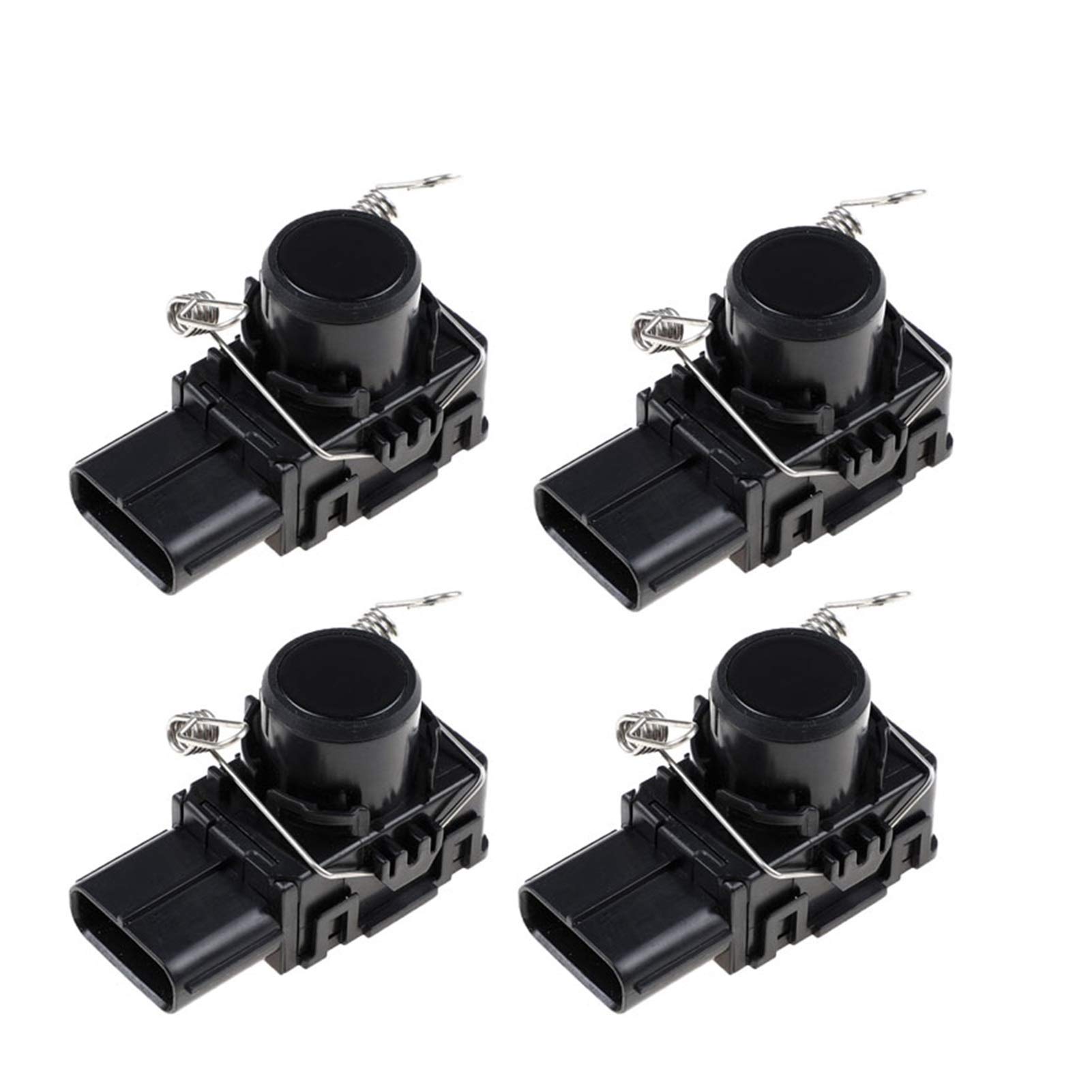 DEMULAX 4PCS 3 Farbe PDC Einparkhilfe Sensor Estima Previa Land Cruiser, for Lexus, 2008-11 8934128450 Parksensoren vorne und hinten(Black) von DEMULAX