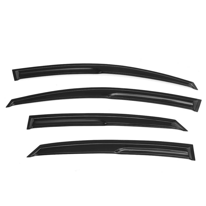 DEMULAX 4PCS Seitenfensterabweiser Fenstervisier Regen Sonnenschutz Protektoren Windabweiser, for Rio 4 Limousine 2017 2018 2019 2020 Seitenflügel-Heckspoiler von DEMULAX