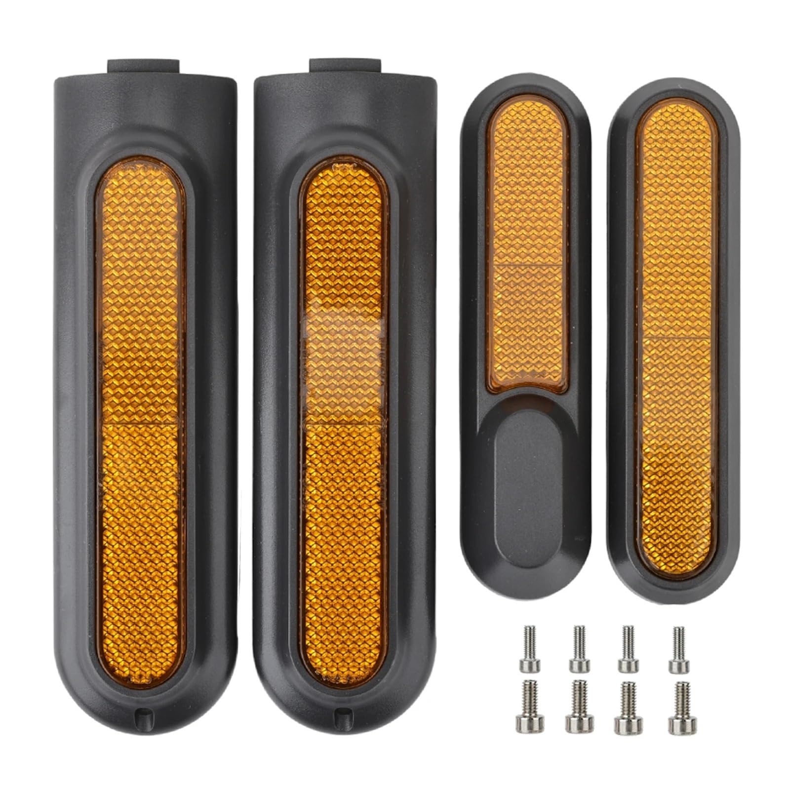 DEMULAX 4pro Vorderradgabel-Radabdeckung, for Xiaomi, Elektroroller 4 Pro Hinterradnabe Reflektierende Abdeckung Aufkleber Teile Reflektierende Abdeckung für Elektroroller(4pcs Yellow) von DEMULAX