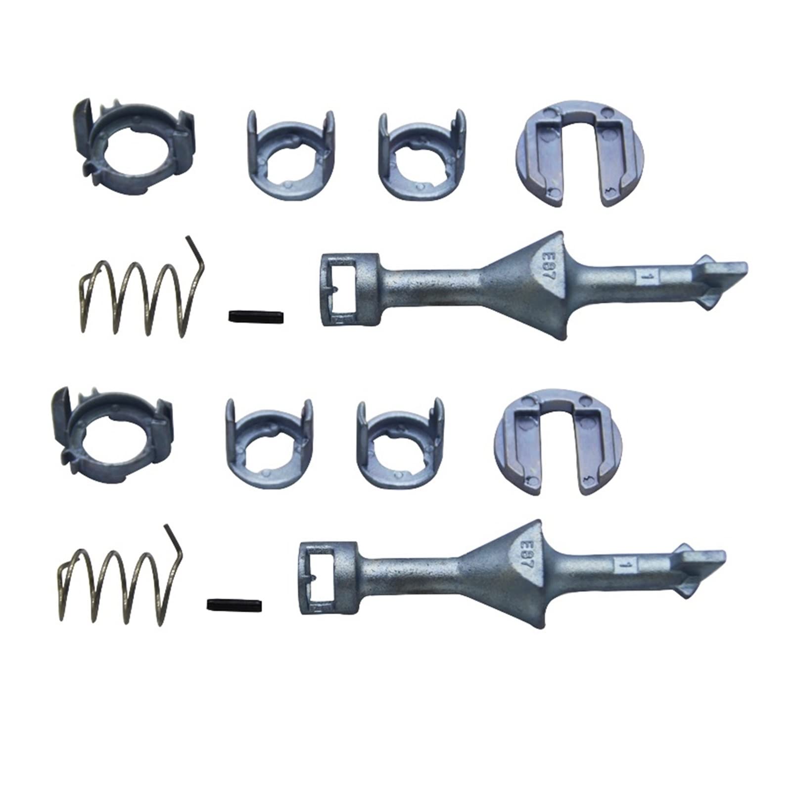 DEMULAX 7 Teile/Satz Links RECHTS Seite TÜRSCHLOSS Barrel REPARATURSATZ PADDEL 73,45 MM, for, E81 E82 E87 E88 2004-2013 Reparatursatz für Autotürschlosszylinder von DEMULAX