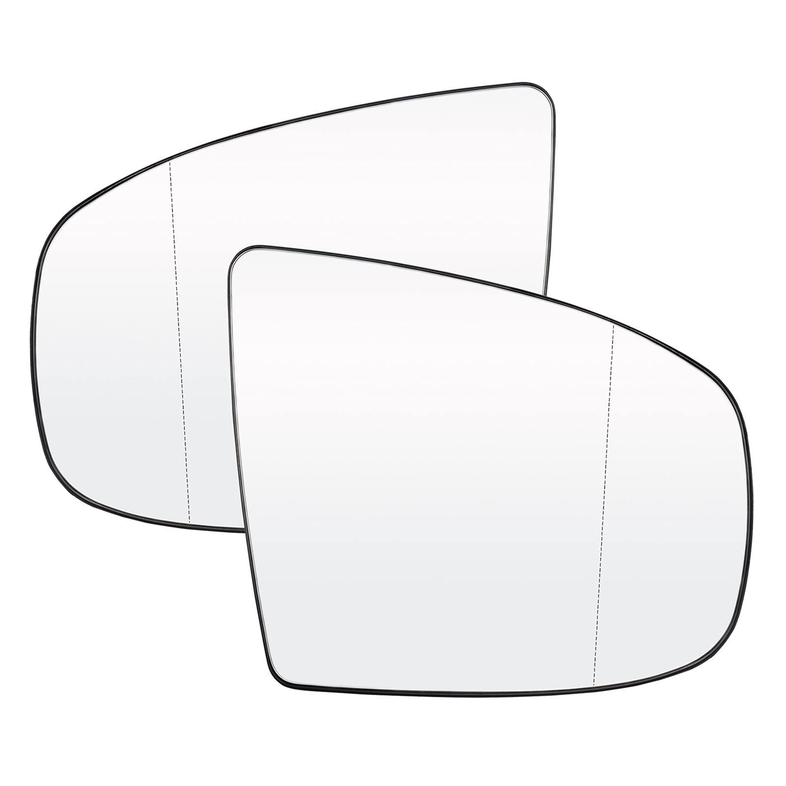 DEMULAX A Seitenspiegelglas for Linke und rechte Seitentür, beheizt, 4-polige Linse, konvex, for den Außenbereich, Auto, for, X5 E70 Lci 2007-2013 E71 E72 2008-2014 Beheizter Außenspiegel(Left and Ri von DEMULAX