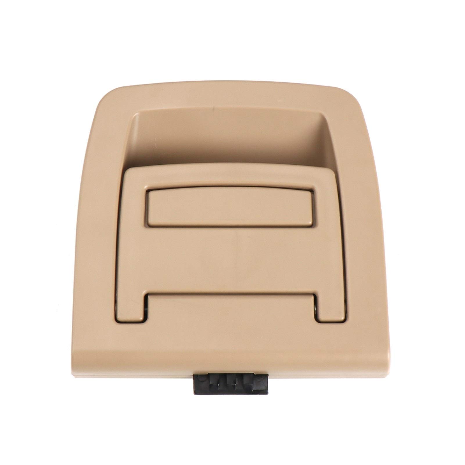 DEMULAX ABS-Kofferraumabdeckung Bodenplatte Matte Bodenteppich Griff Autozubehör, for, for E70 X5 E71 X6 2006-2013 51476958161 Fahrzeug-Innentürgriff(Beige No Lock Hole) von DEMULAX