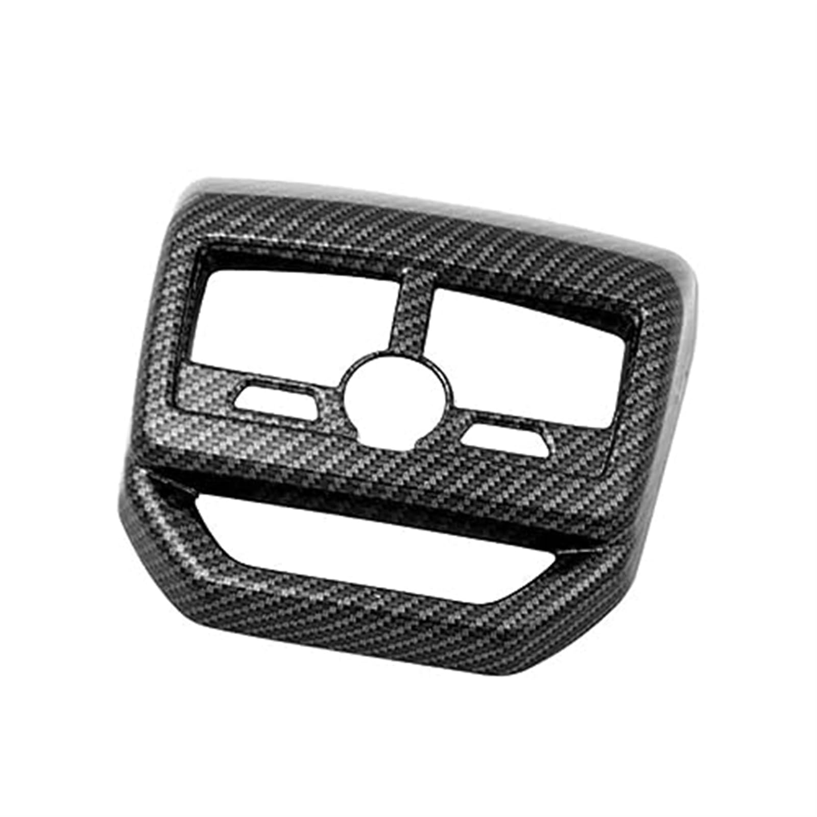 DEMULAX AC Vent Outlet Molding Abdeckung Trim Armlehne Box Hinten Klimaanlage, for Peugeot, 3008 GT 3008GT 5008 2017 2018 A/C-Auslassgitter(BLACK Carbon Fiber) von DEMULAX