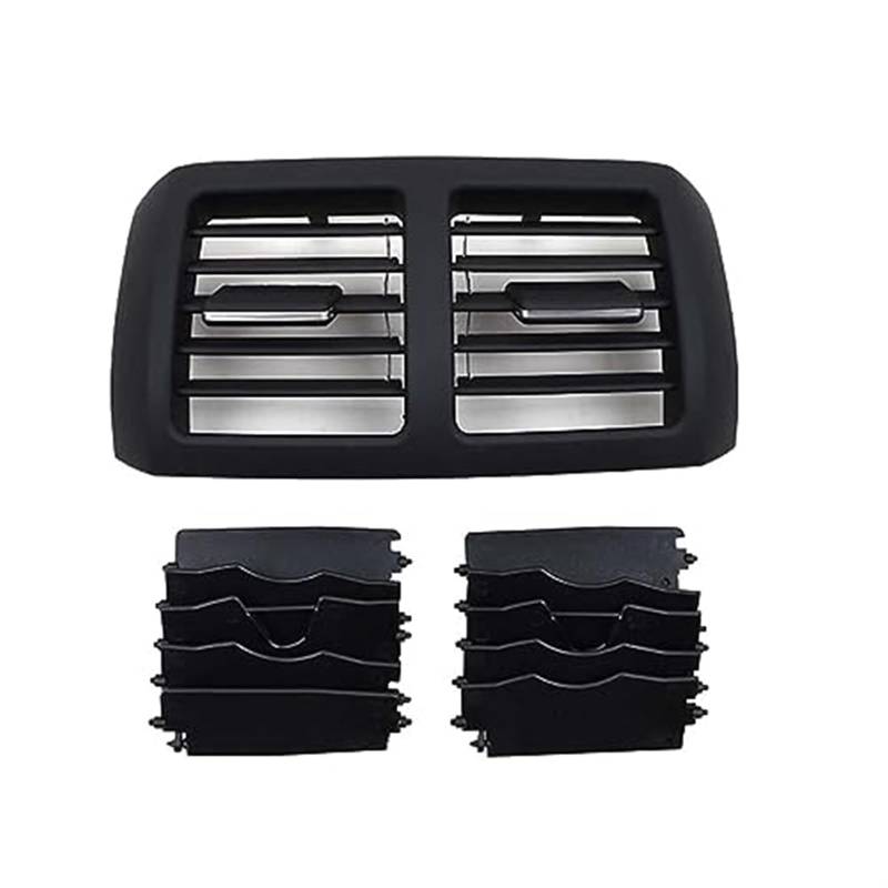 DEMULAX AC Vent Panel Cover Auto Links rechts zentraler hinterer Klimaanlagengrill, for, W251 R300 R320 R350 R400 R500 2006–2009 Abdeckung des Lüftungsgitters der Klimaanlage(Black Middle Black) von DEMULAX