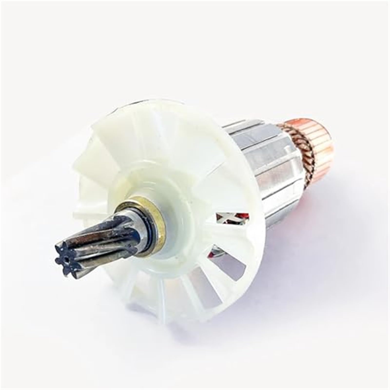 DEMULAX AC220-240V Rotor, for Hitachi, PH65A PH-65A 85A 75A 95A Elektrische Spitzhacke Schlagbohrmaschine Anker Anker Zubehör 7 Zähne 9 Zähne Rotor eines Elektromotors(Black 7teeth) von DEMULAX