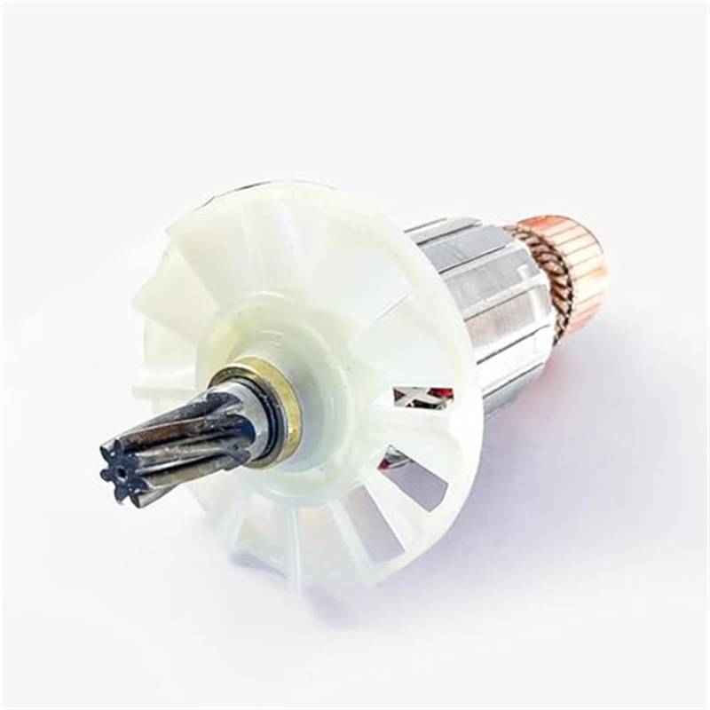 DEMULAX AC220-240V Rotor, for Hitachi, PH65A PH-65A 85A 75A 95A Elektrische Spitzhacke Schlagbohrmaschine Anker Anker Zubehör 7 Zähne 9 Zähne Rotor eines Elektromotors(Black 7teeth) von DEMULAX