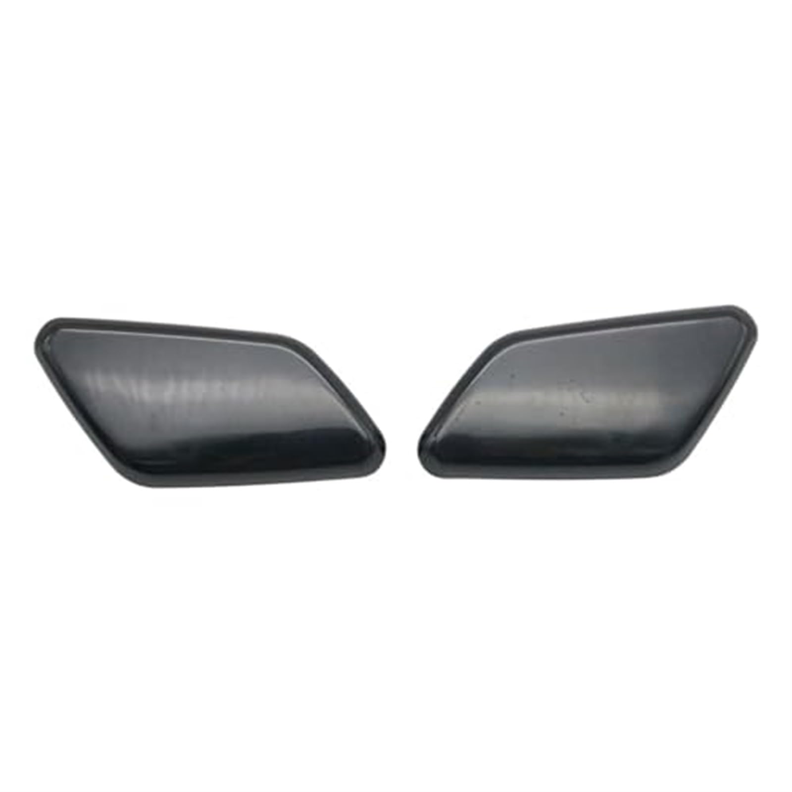 DEMULAX Abdeckkappe for die vordere Scheinwerferwaschanlage, for Mitsubishi Outlander 2016-2018 Scheinwerferdüsen-Abdeckkappe for die Scheinwerferwaschanlage Scheinwerfer-Sprühabdeckung(Black 1 PAIR L von DEMULAX