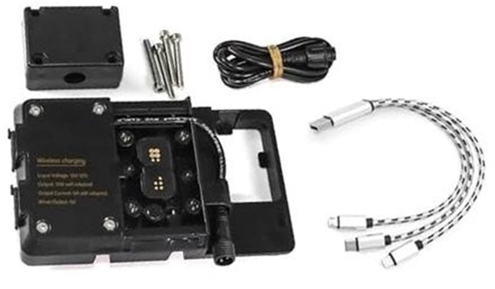 DEMULAX Abnehmbarer Telefonhalter, for RA1250, for Pan, for America 1250 S 2021 2022 Motorrad-GPS, for Smart, PHONE Windschutzscheiben-Navigation GPS-Plattenhalterung Adapterhalter Motorrad-Handyhalte von DEMULAX