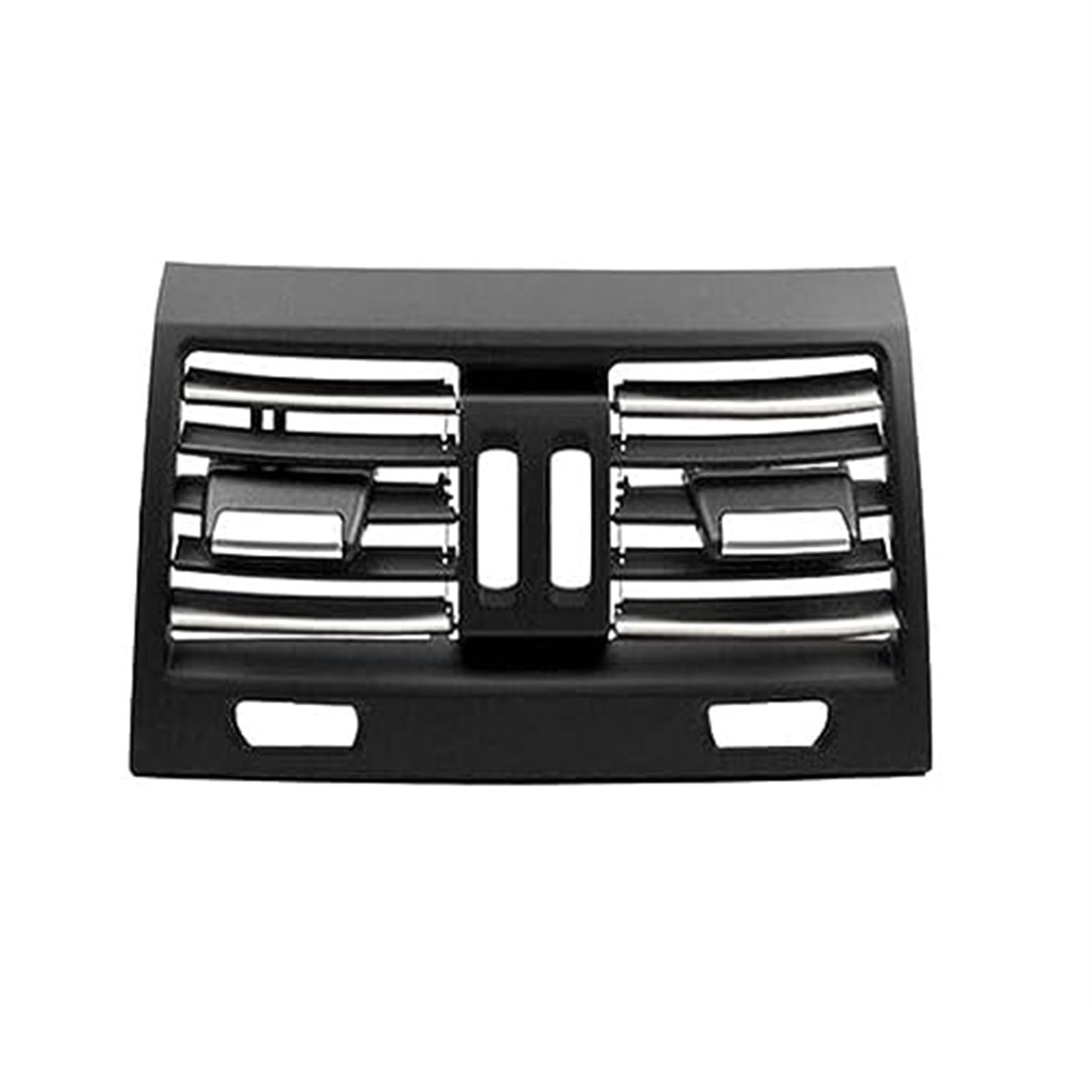 DEMULAX Ac Vent Outlet Grille Ersatz for rechte Fahrerseite, verchromte Klimaanlage, for, 5er F10 F11 F18 520 523 525 528 530 Auto-AC-Entlüftungsauslass(Black Central) von DEMULAX