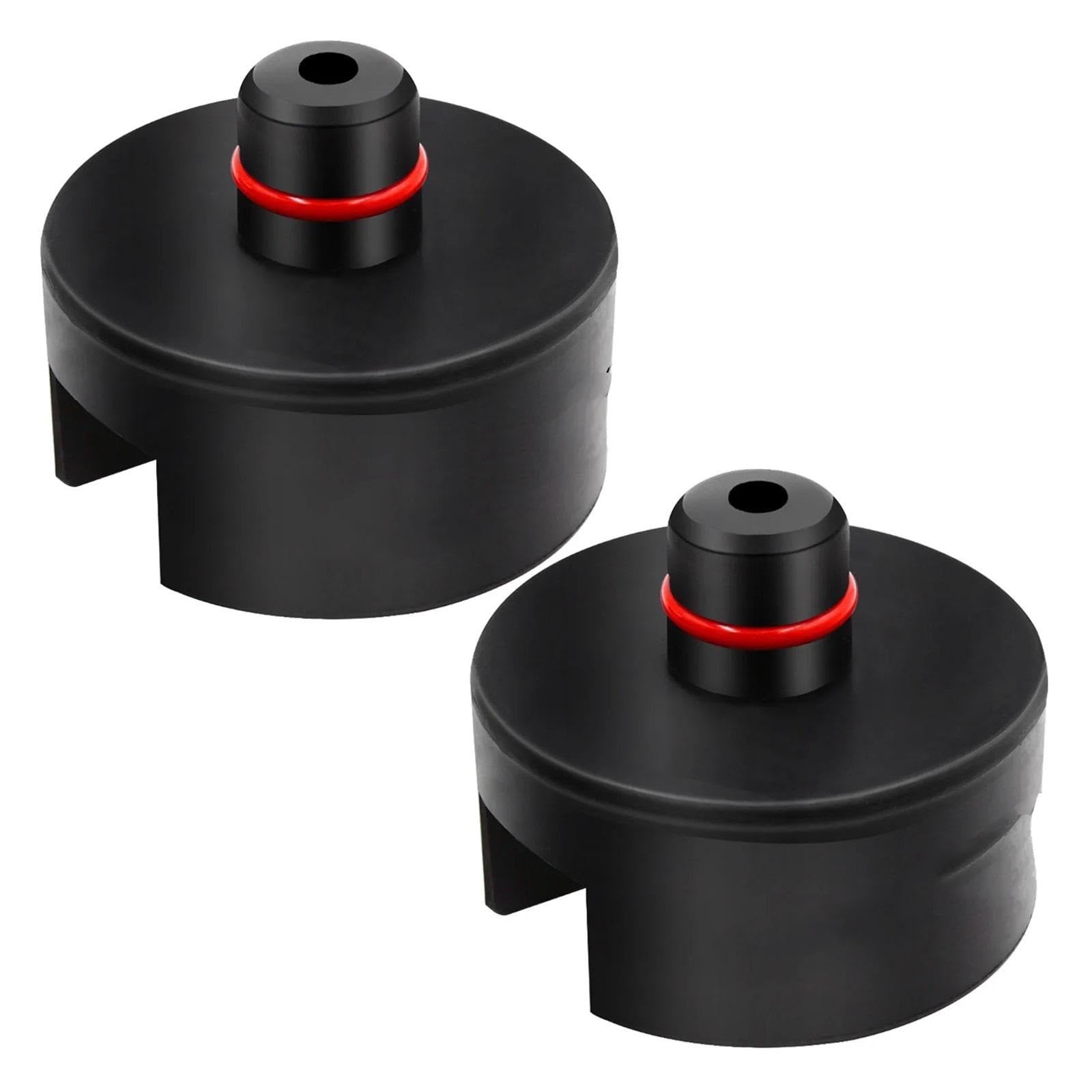 DEMULAX Adapterpucks mit Gummiauflage for Wagenheberständer passend for Wagenheberständer und Wagenheber, for Tesla, for Model 3 SXY, Model3 Wagenheber-Unterlage(2pcs Rubber Pad) von DEMULAX