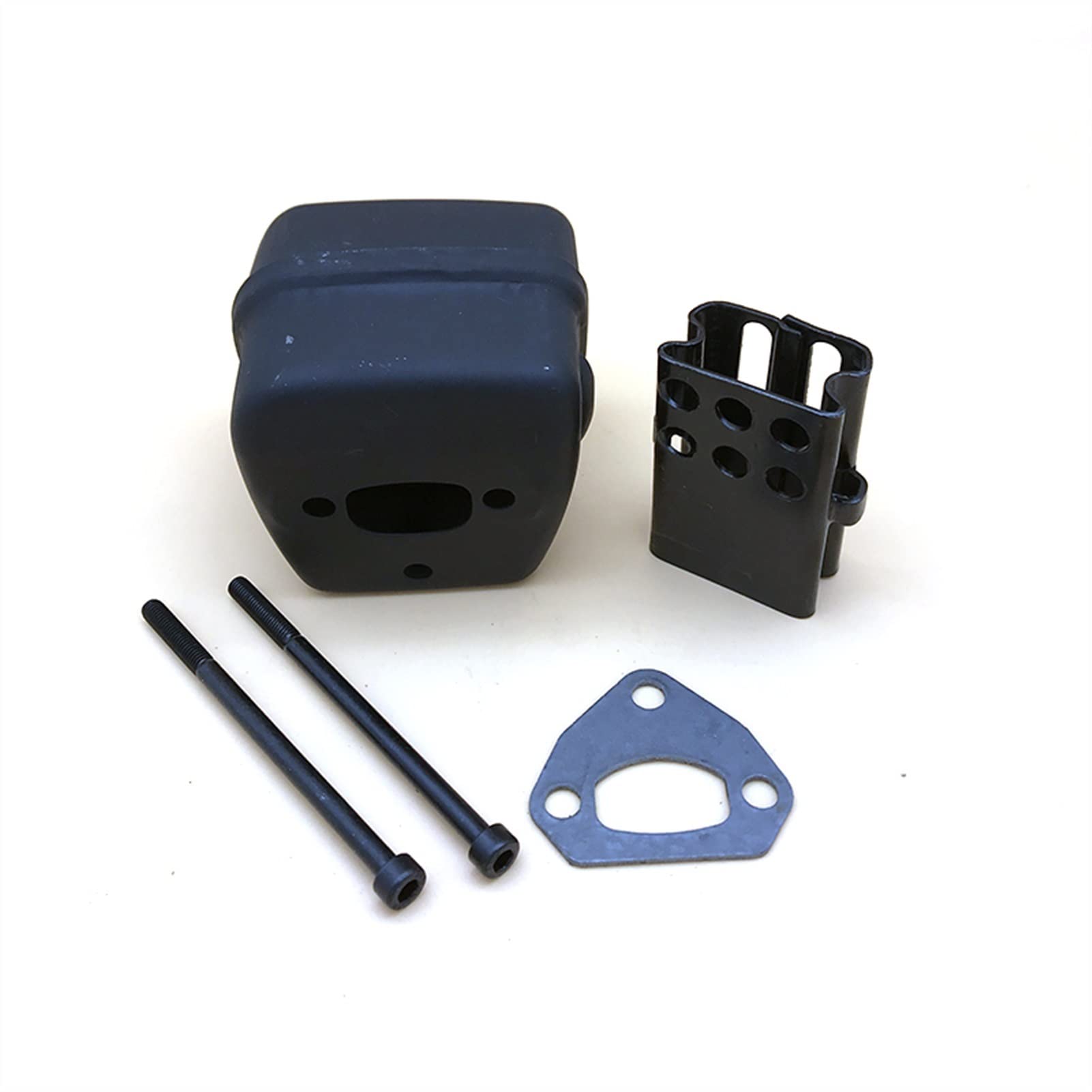 DEMULAX Auspuff Schalldämpfer Bolzen Dichtung Kit, for Husqvarna, 36 41 136 137 141 142 Kettensäge Silent Block Teile 530069415 Kettensägen-Auspuffanlage von DEMULAX