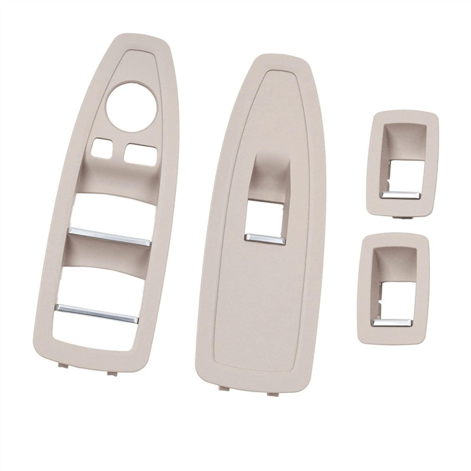 DEMULAX Austausch der Verkleidungsabdeckung for das Fensterheber-Schalterfeld im Autoinnenraum, for, for 1 3 4 Serie F20 F30 F31 F34 F35 F36 Fahrzeug-Innentürgriff(4PCS Set Oyster) von DEMULAX