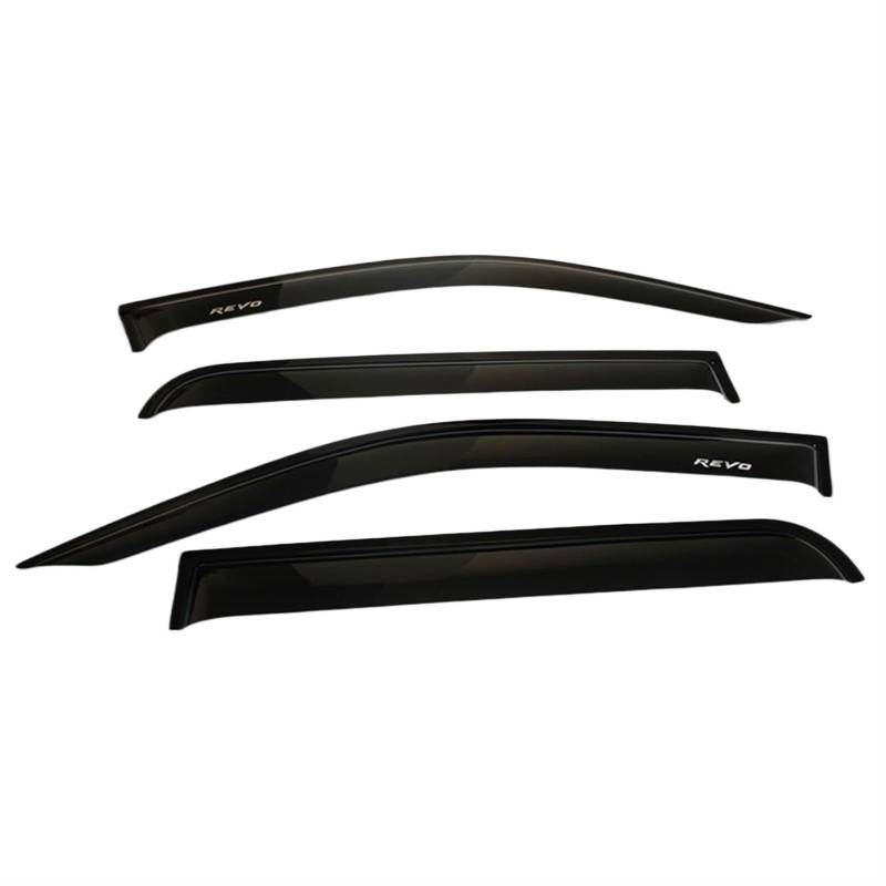 DEMULAX Auto-Fensterschutz, Hilux-Türvisier-Entlüftungsabweiser, Auto-Windabweiser, for Toyota, for Hilux Revo Rocco 2016 2017 2018 2019 Windabweiser für Seitenfenster(Black) von DEMULAX