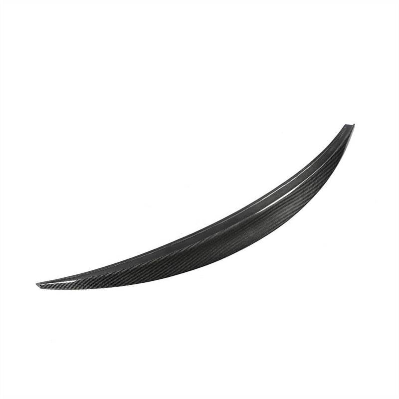 DEMULAX Auto-Heckspoiler-Flügel, for, for S4 B8.5 2013–2016, Auto-Heck-Kofferraum-Kofferraum-Lippenflügel-Spoiler, Schwarze Kohlefaser Fahrzeug-Heckspoiler von DEMULAX