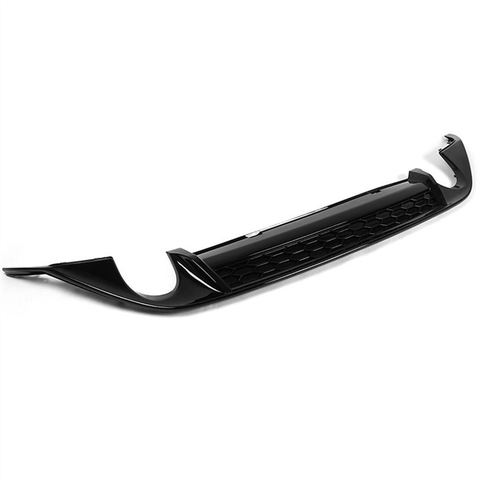 DEMULAX Auto-Heckstoßstangen-Diffusor-Lippenspoiler, for VW, for Golf 7 VII MK7 Standard 2014–2017, PP-Doppelauspuff, EIN Ausgang Fahrzeug-Heckspoiler von DEMULAX