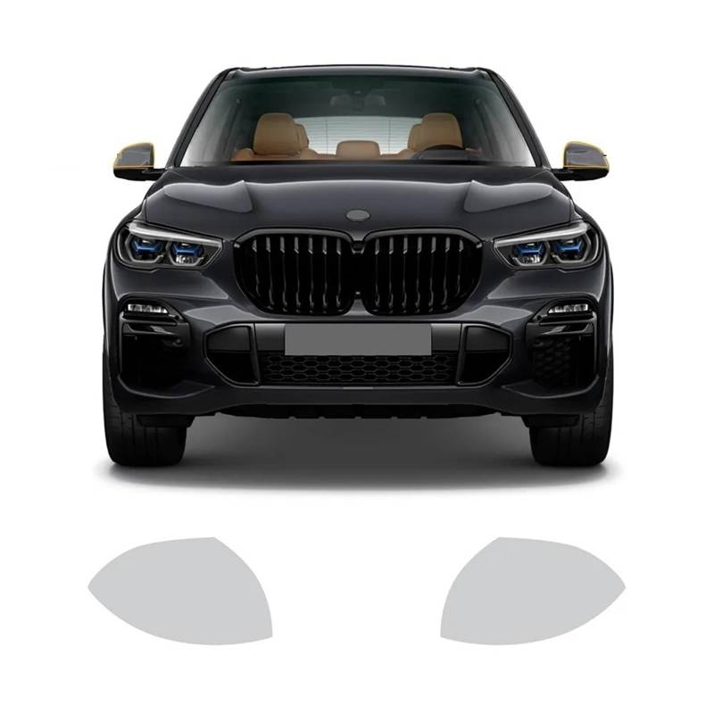 DEMULAX Auto-Karosserieaufkleber, TPU-Schutzfolie, selbstheilend, for X5 M SPORT 2019–2023, unsichtbar, transparent, Rückspiegel, Scheinwerfer Autoscheinwerferverkleidung(Rearview mirror film) von DEMULAX