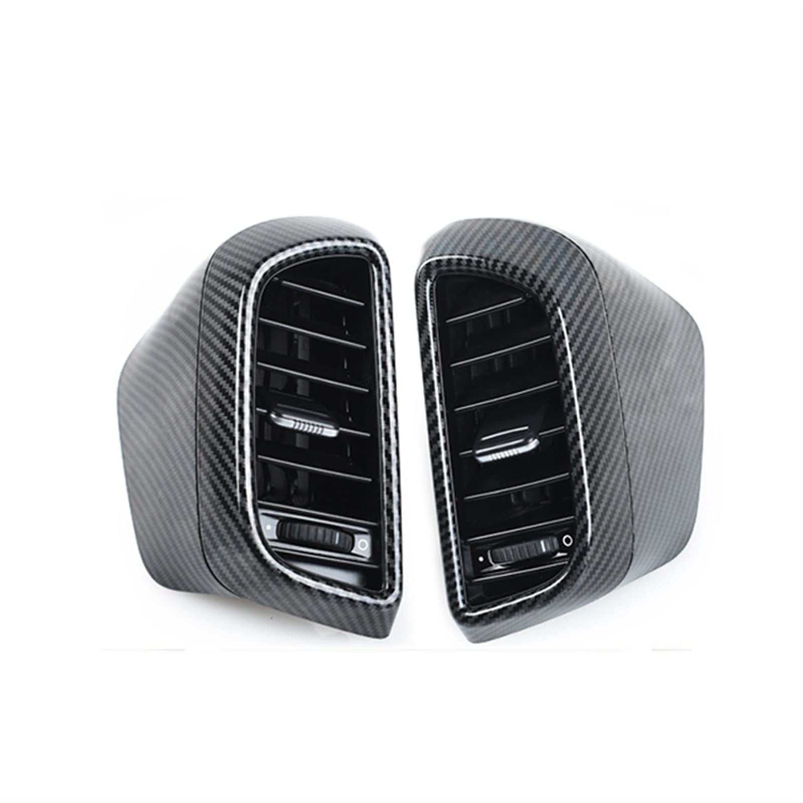 DEMULAX Auto Klimaanlage A/C Air Vent Outlet Carbon Faser Outlet Vent, for Porsche, for Cayenne, 2011-2017 7P5819703 7P5819704 Auto-Klimaanlagengitter(Rear) von DEMULAX