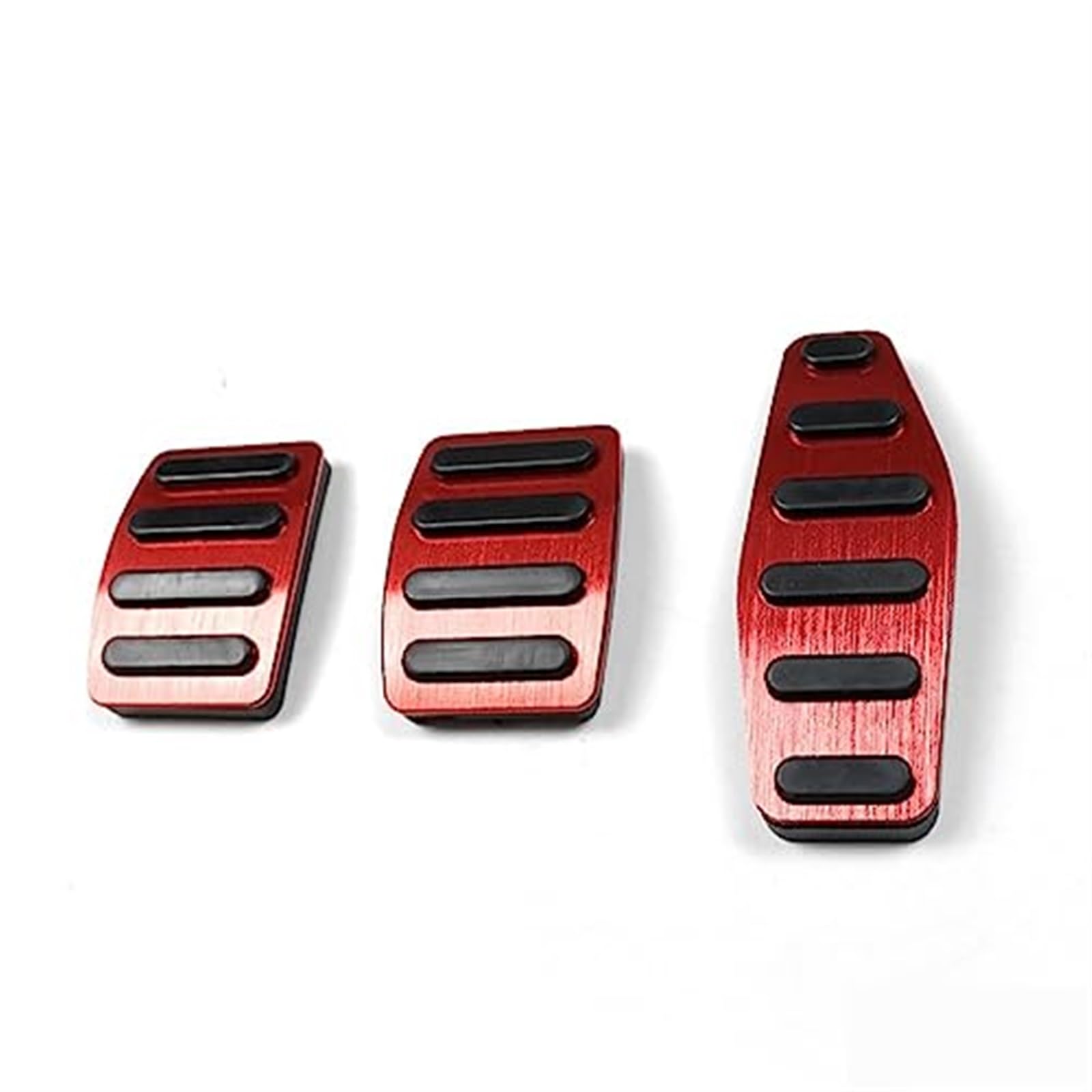 DEMULAX Auto Kupplung Bremse Gaspedal Fußstütze Pedale Abdeckungen, for Jimny, JB64 Sierra JB74W 2019 2020 Auto Styling Zubehör Fußpedal Abdeckung Fußpedal-Overlay(Black MT RED) von DEMULAX