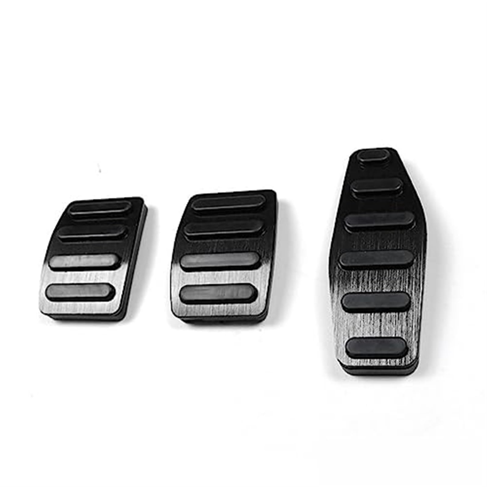 DEMULAX Auto Kupplung Bremse Gaspedal Fußstütze Pedale Abdeckungen, for Jimny, JB64 Sierra JB74W 2019 2020 Auto Styling Zubehör Fußpedal Abdeckung Fußpedal-Overlay(MT Black) von DEMULAX