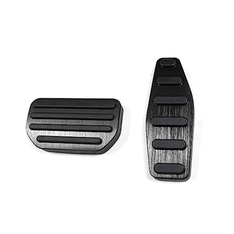 DEMULAX Auto Kupplung Bremse Gaspedal Fußstütze Pedale Abdeckungen, for Jimny, JB64 Sierra JB74W 2019 2020 Auto Styling Zubehör Fußpedal Abdeckung Fußpedal-Overlay(at Black) von DEMULAX