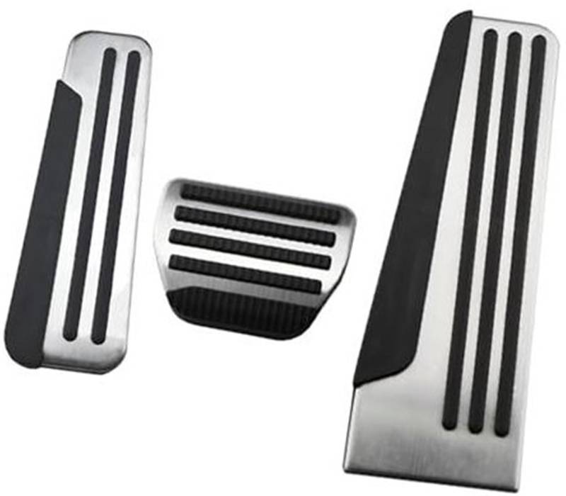 DEMULAX Auto-Pedale, for Infiniti, G37 2008–2021, Auto-Rest-Pedal-Aufkleber, Bremspedal-Schutzpolster, Abdeckungszubehör Fußpedal-Overlay(Black at 3pieces with Rest) von DEMULAX