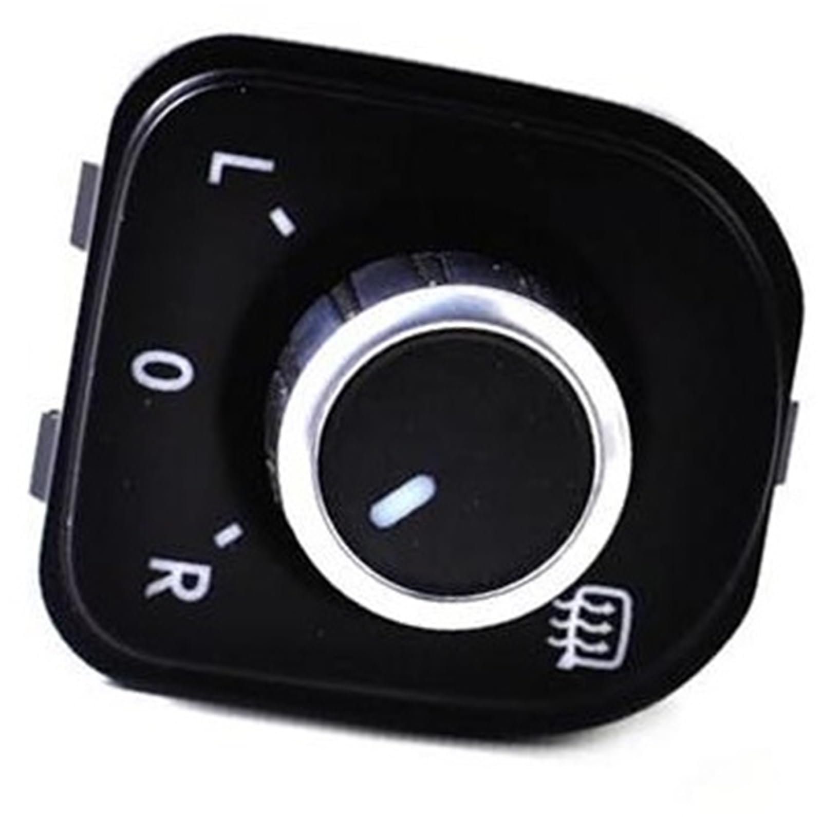 DEMULAX Auto-Rückspiegelschalter, for Golf, for Jetta, RABBIT, for CC 5ND959565 Elektrischer Außenspiegel-Einstellschalter, Rückspiegel-Bedienknopf Schalter zur Spiegelverstellung im Auto(BLACK Withou von DEMULAX