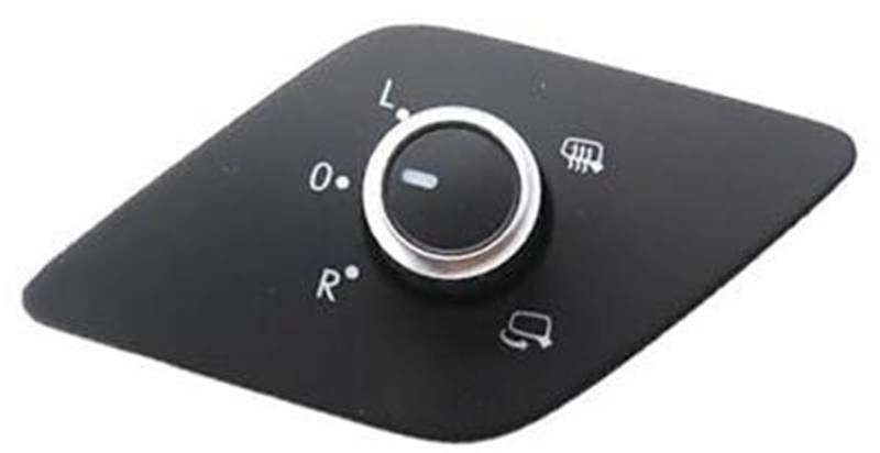 DEMULAX Auto-Rückspiegelschalter, for Jetta, MK6 2011 2012 2013 2014 16B959565A Außenspiegelschalter Schalter zur Spiegelverstellung im Auto von DEMULAX