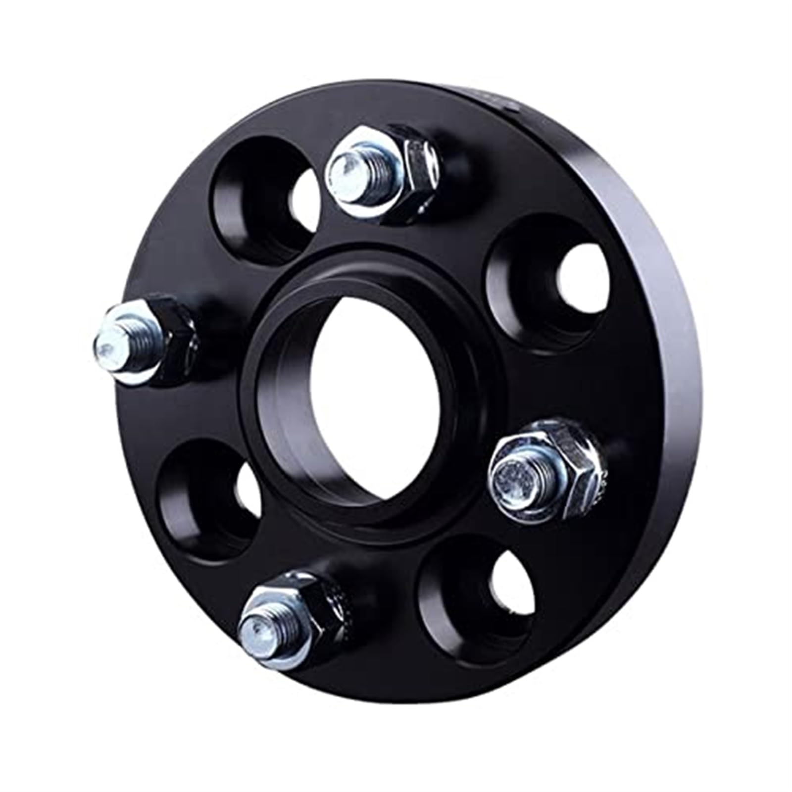 DEMULAX Auto Spurverbreiterungen 4x108 Hubcentric 63,4mm Aluminium Spurverbreiterung Adapter 15/20/25/30mm Flansch, for ford, for Fiesta, ST Mk7 Separadores Spurverbreiterungen für Automobile(BLACK 1p von DEMULAX