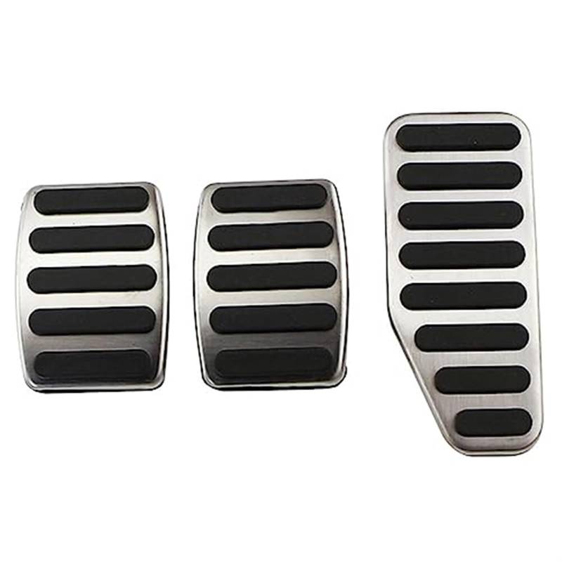 DEMULAX Auto-Styling Auto Kupplung Bremse Gaspedal Fußstütze Pedale Abdeckungen, for Swift, Alto Jimny Fußpedal Abdeckung Fußpedal-Overlay(Black at) von DEMULAX