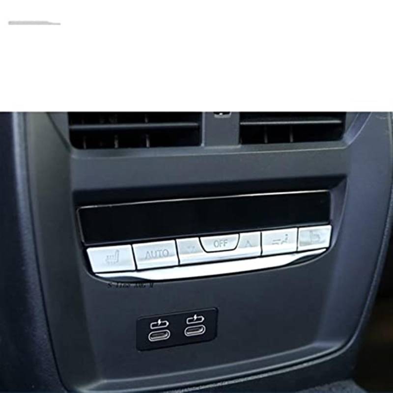 DEMULAX Auto Styling Lenkrad Tasten Dekoration Rahmen Abdeckungen Aufkleber Trim, for, 3 Serie G20 G28 2020 Lnterior Auto Zubehör Lenkraddekoration(Black D Model Silver) von DEMULAX