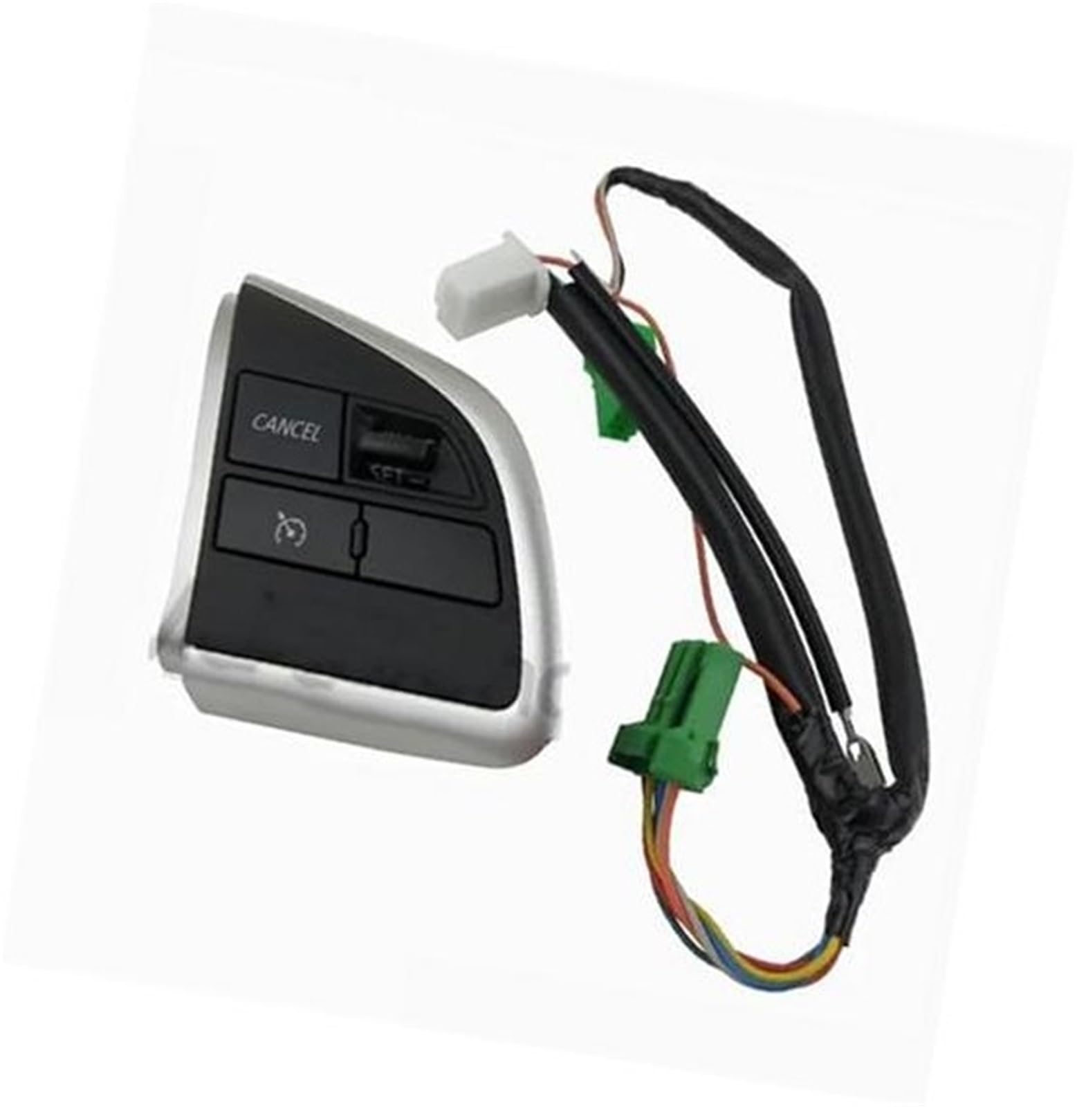 DEMULAX Auto-Tempomat-Taste, for Mitsubishi, L200 2015, for Eclipse Cross 2016–2018, for Mirage, Auto-Lenkrad-Tempomat-Tasten, Fernbedienung, Lautstärketaste Abdeckung für den Lenkungssteuerungsschalt von DEMULAX