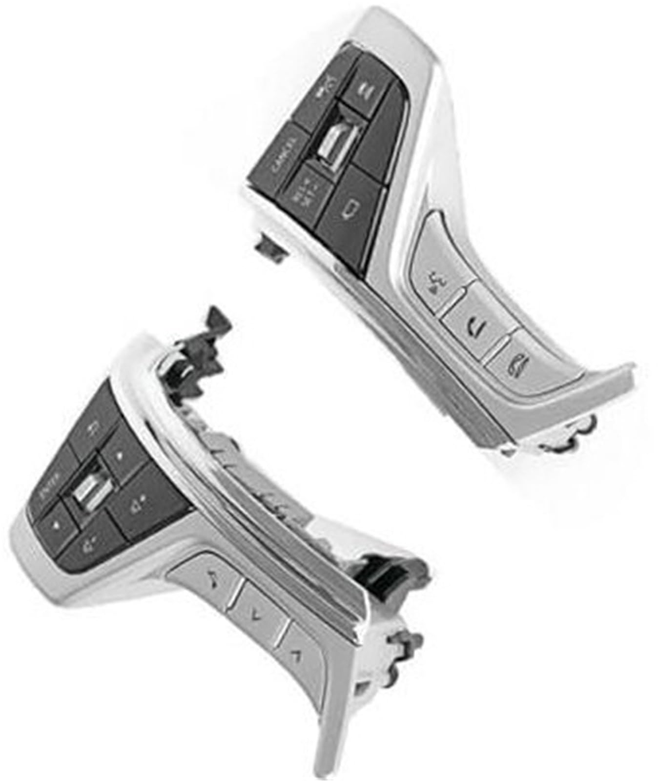 DEMULAX Auto-Tempomat-Taste, for Mitsubishi, for Outlander, for Delica L200, for Pajero Sport 2015-2021 2022 Auto-Lenkrad-Tempomat-Audio-Tastenschalter Abdeckung für den Lenkungssteuerungsschalter von DEMULAX