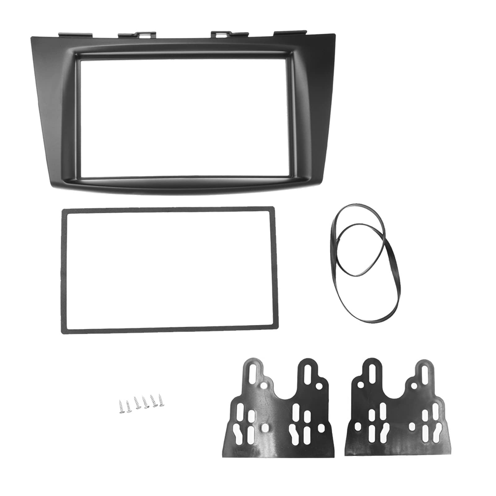 DEMULAX Autoradio-Blende-Rahmenscheibe 2012–2016, for Suzuki, for Swift, Doppel-Din-DVD-CD-Stereo-Panel-Set, passender Abdeckrahmen, DVD-Player Fahrzeug-Radio-Verkleidungsset(173X98) von DEMULAX