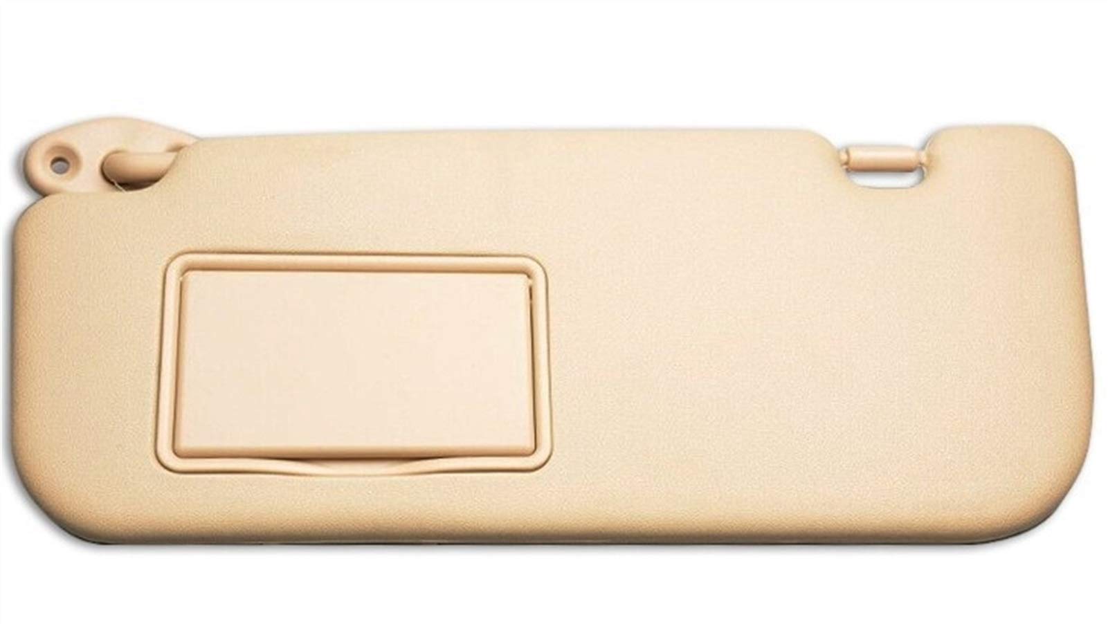 DEMULAX Autozubehör Grau Beige Sonnenblende mit Make-up-Spiegel und Schrauben, for Corolla 2014 2015 2016 2017, 74320-02B21 74310-02K91 Auto-Sonnenblenden-Seitenschutz(Left beige) von DEMULAX