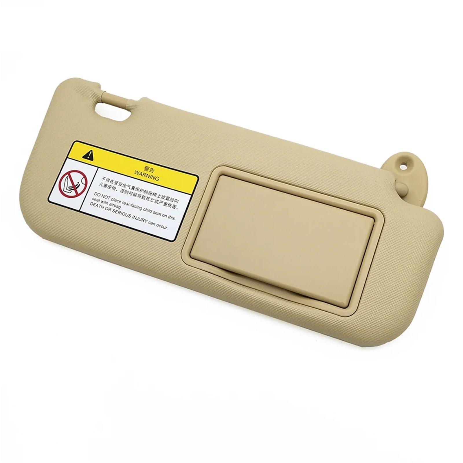 DEMULAX Beige Links/rechts Auto-Innenraum-Sonnenblende mit Spiegel, for Toyota, for Corolla, 2014 2015 2016 2017 2018 Sonnenblende für den Autoinnenraum(Right beige) von DEMULAX