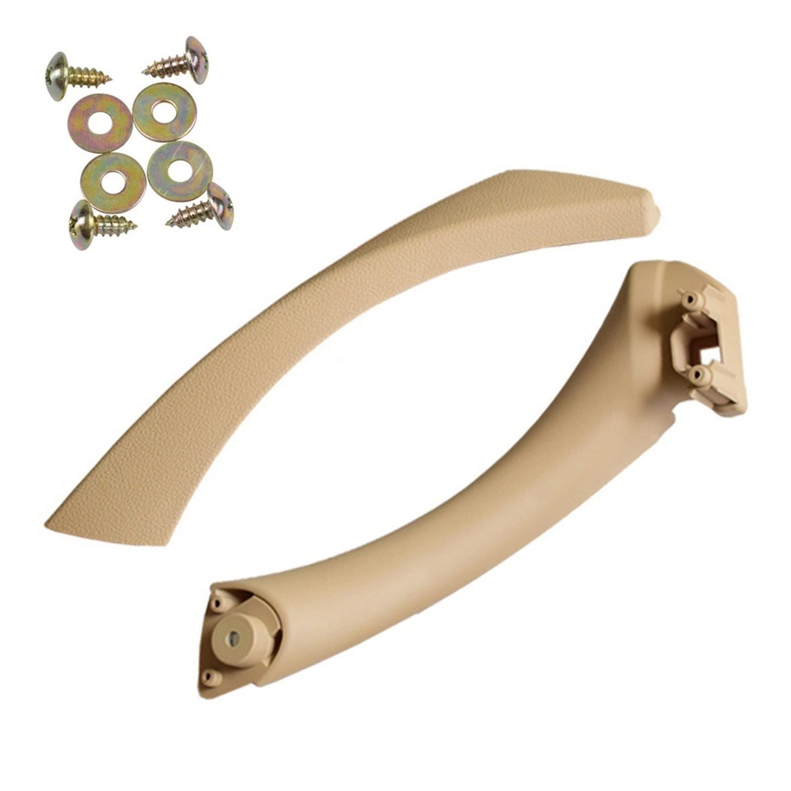 DEMULAX Beige Schwarz Links Rechts Auto Innengriff Innentür Armlehne Panel Pull Trim Abdeckung, for, for 3 Serie E90 E91 328 330 335 Innentürgriff(Beige-Set-Left) von DEMULAX