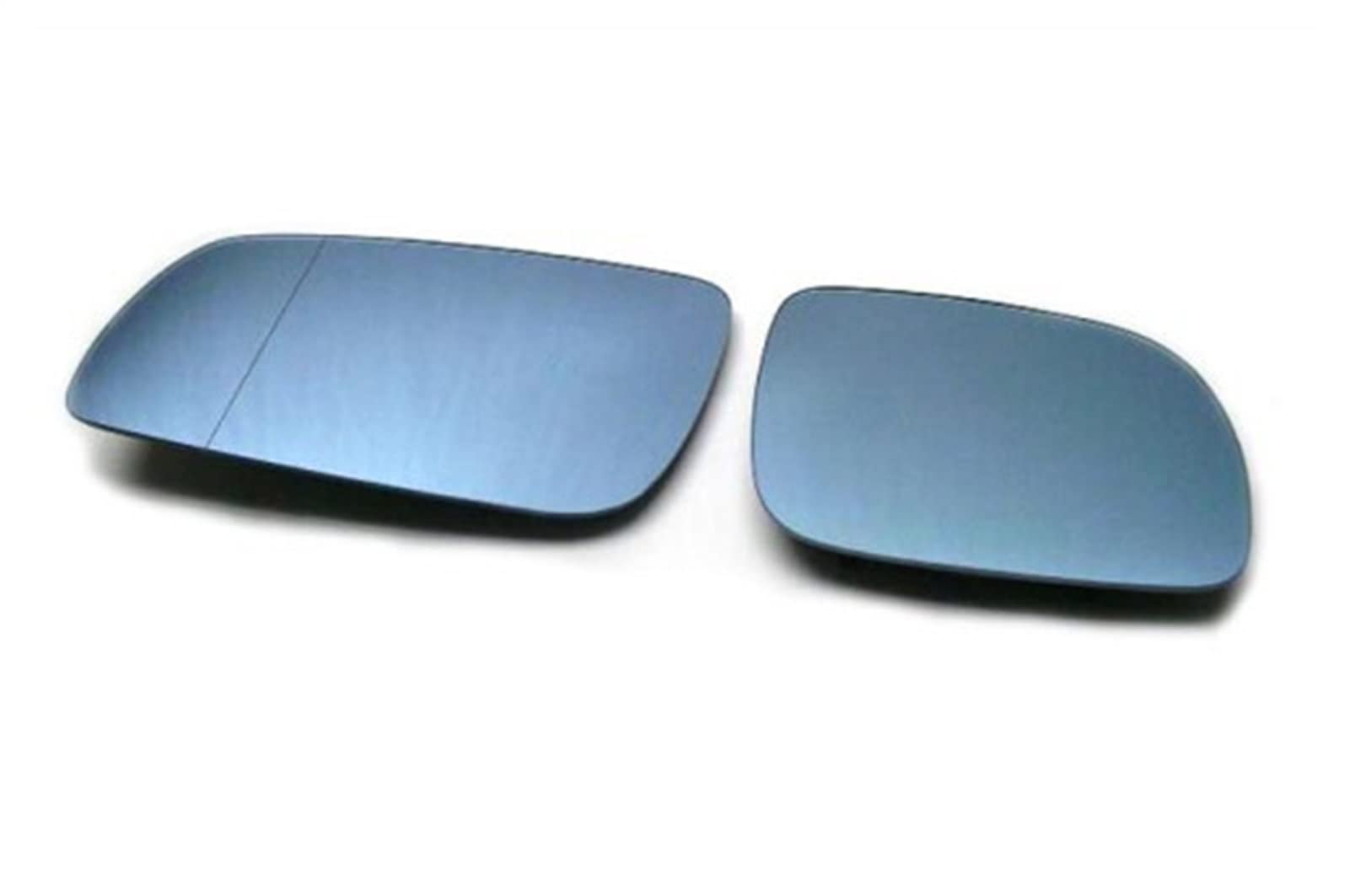 DEMULAX Blau getöntes asphärisches Seitenspiegelglas (Stubby Mirror), for VW, for Golf, for Jetta, for Bora, MK4 Beheizter Außenspiegel von DEMULAX