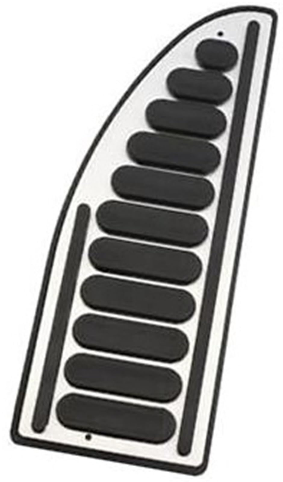 DEMULAX Bremspedalbelagabdeckung, for Ford, Everest Endeavour Raider Ranger 2016–2021, Zubehör, Edelstahl, Autopedale, Kraftstoff Bremspedalabdeckung(BLACK 1Pcs Rest Pedal) von DEMULAX