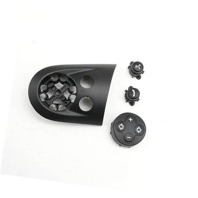 DEMULAX Car Cruise Control Button, for MINI, for Cooper R55 R56 R57 R58 R59 R60 R61 Car Steering Wheel Multifunction Audio Cruise Control Switch Button Trim Cover Abdeckung für den Lenkungssteuerungss von DEMULAX