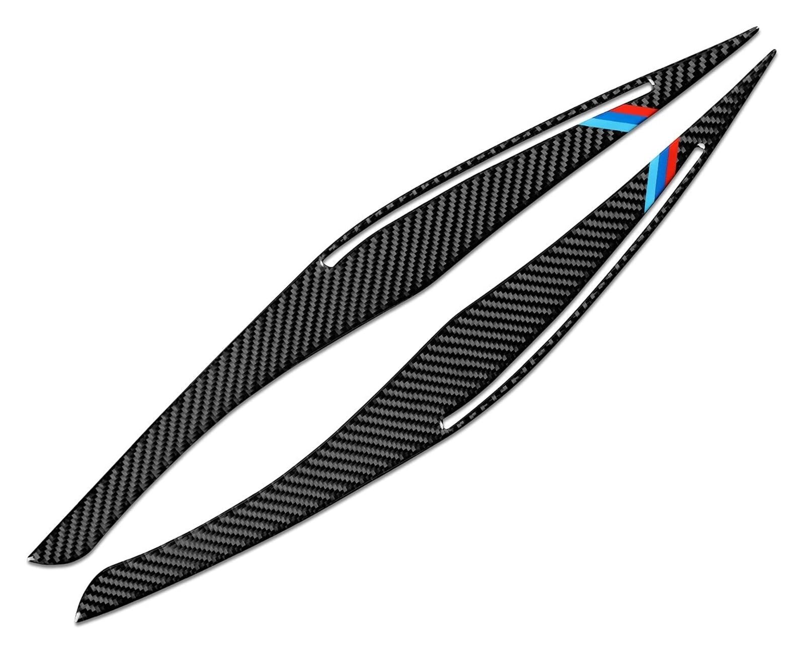 DEMULAX Carbon Fiber Scheinwerfer Augenlid Augenbraue Abdeckung Trim Aufkleber, for, for, for E90 E91 3 Serie 4 Tür Limousine 2009-2012 auto Zubehör Autoscheinwerferverkleidung(M Carbon) von DEMULAX