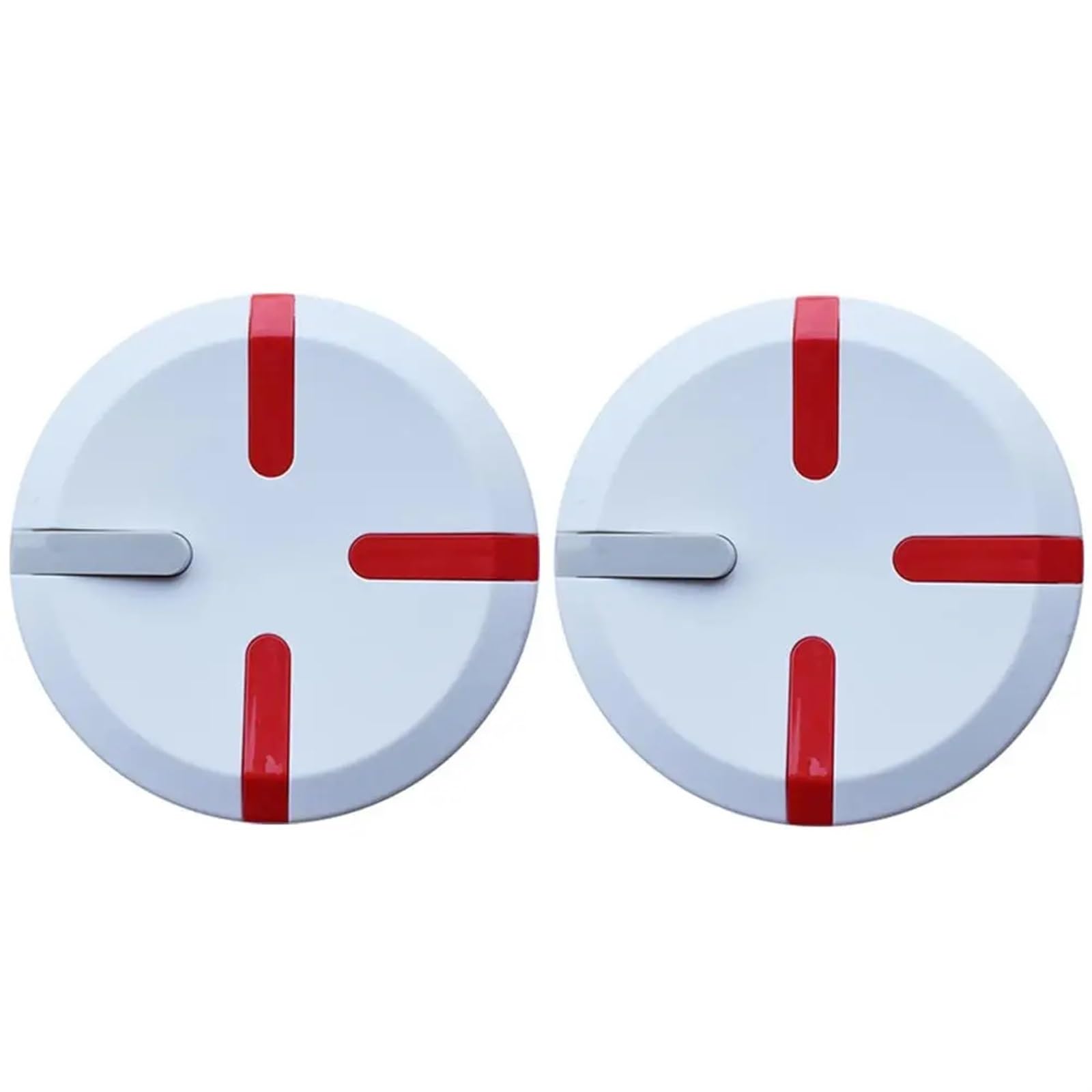 DEMULAX Dekorative Radnabenabdeckung, for Xiaomi, 9, for Ninebot, for Mini, Pro Balance Elektroroller Radnabenabdeckung Zubehör Reflektierende Abdeckung für Elektroroller(2pcs White) von DEMULAX