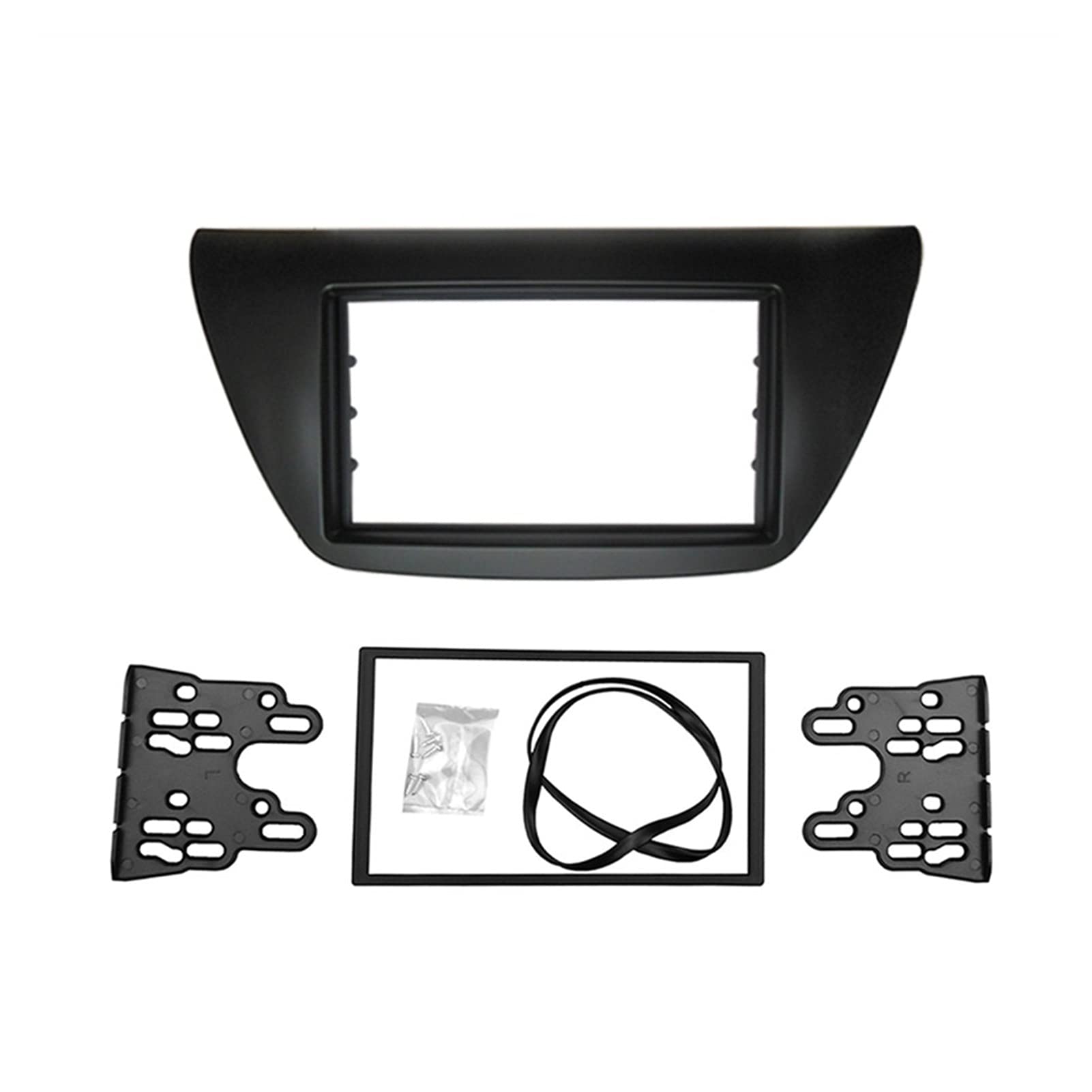 DEMULAX Doppel-DIN-DVD-Player, Stereo-Panel-Verkleidung, Installationsset, Plattenrahmen, Radioblende 2006, for Mitsubishi, Lancer IX Radio-Zierleiste für Armaturenbrett(178X102 MM) von DEMULAX