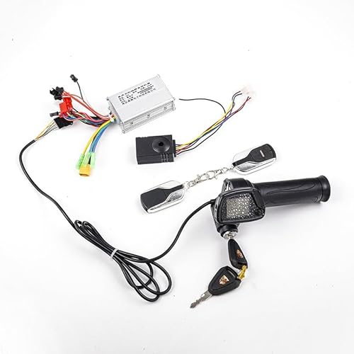 DEMULAX Elektrische Roller Fahrrad Bürstenlosen DC Motor Controller Torsion Beschleuniger Geschwindigkeit Display 36V450W Controller Armaturenbrett für Elektroroller von DEMULAX