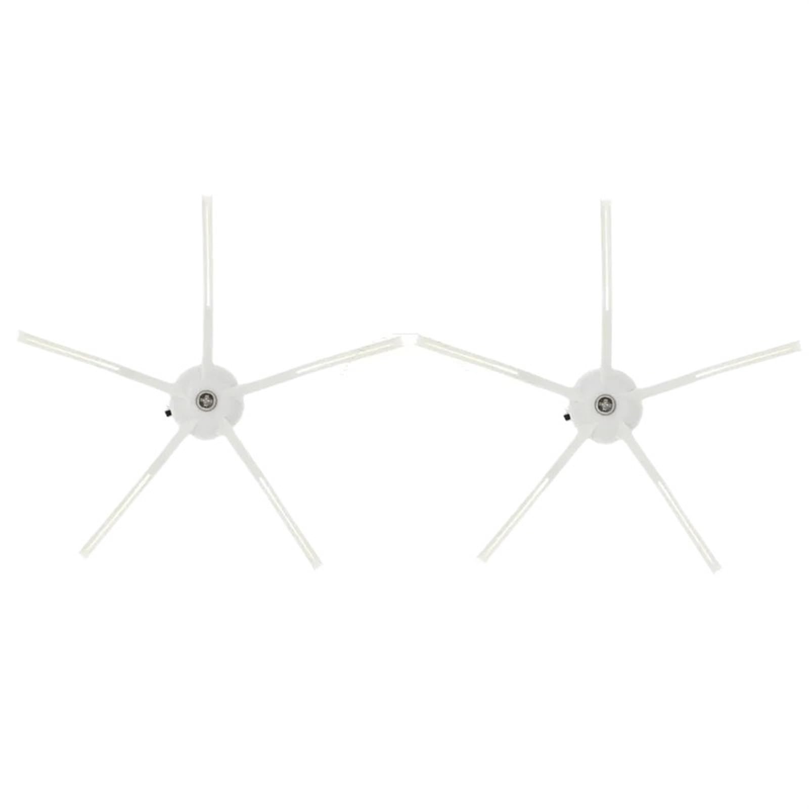 DEMULAX Ersatz-Silikon-Seitenbürste, for Roborock, S7 S6 S5 Max S50 Tuft Corner Bushes Xiomi T7 T7S Roboter-Staubsauger-Zubehör Kehrroboter Zubehör(5 Arms White) von DEMULAX