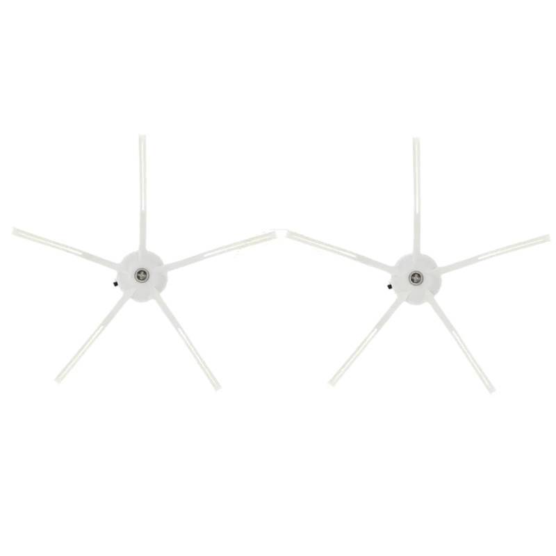 DEMULAX Ersatz-Silikon-Seitenbürste, for Roborock, S7 S6 S5 Max S50 Tuft Corner Bushes Xiomi T7 T7S Roboter-Staubsauger-Zubehör Kehrroboter Zubehör(5 Arms White) von DEMULAX