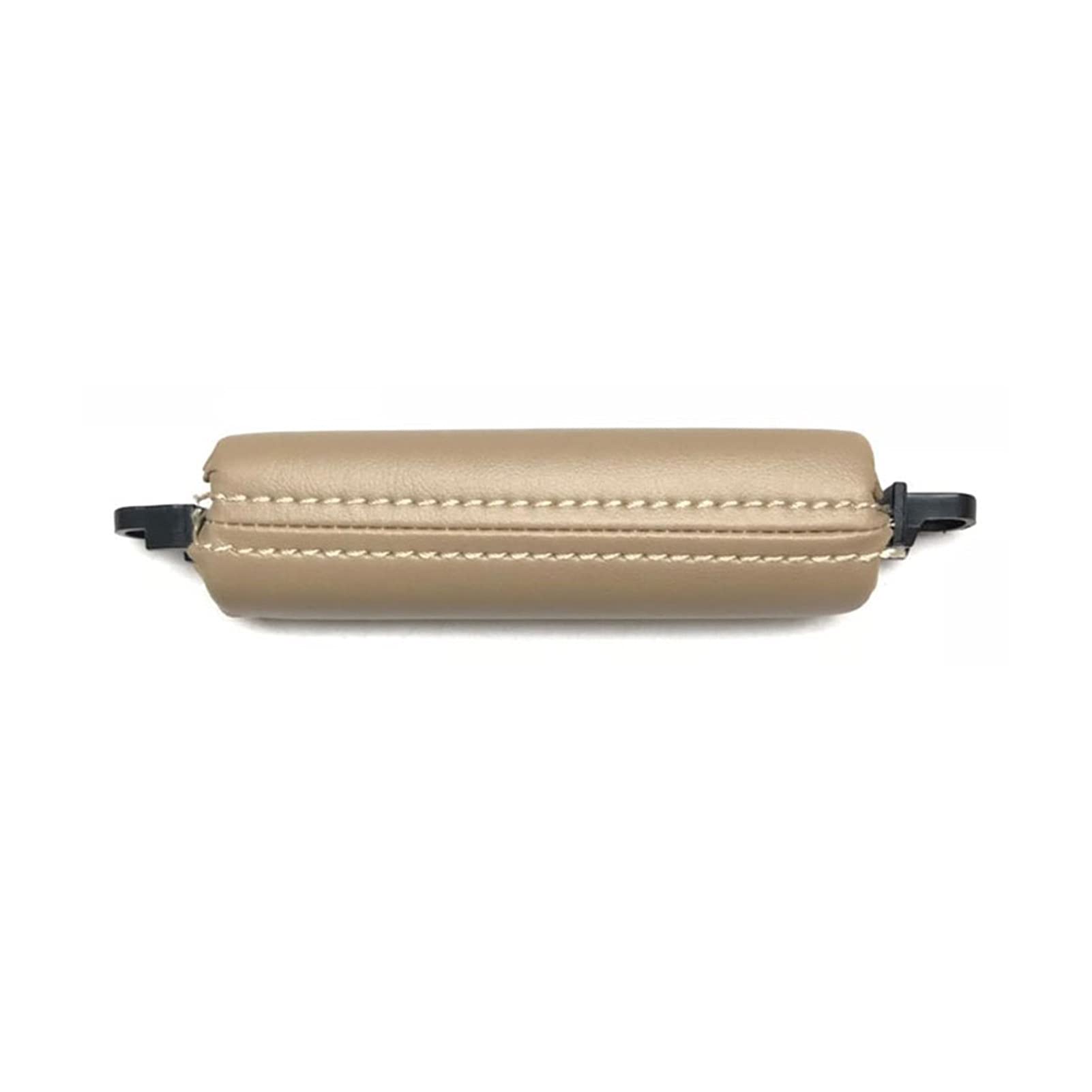 DEMULAX Ersatz des Innentürgriffs aus Leder for die Fahrertür (LHD, RHD), for VW, for Touareg, 2003-2010 Fahrzeugkabinentürschloss(Beige) von DEMULAX