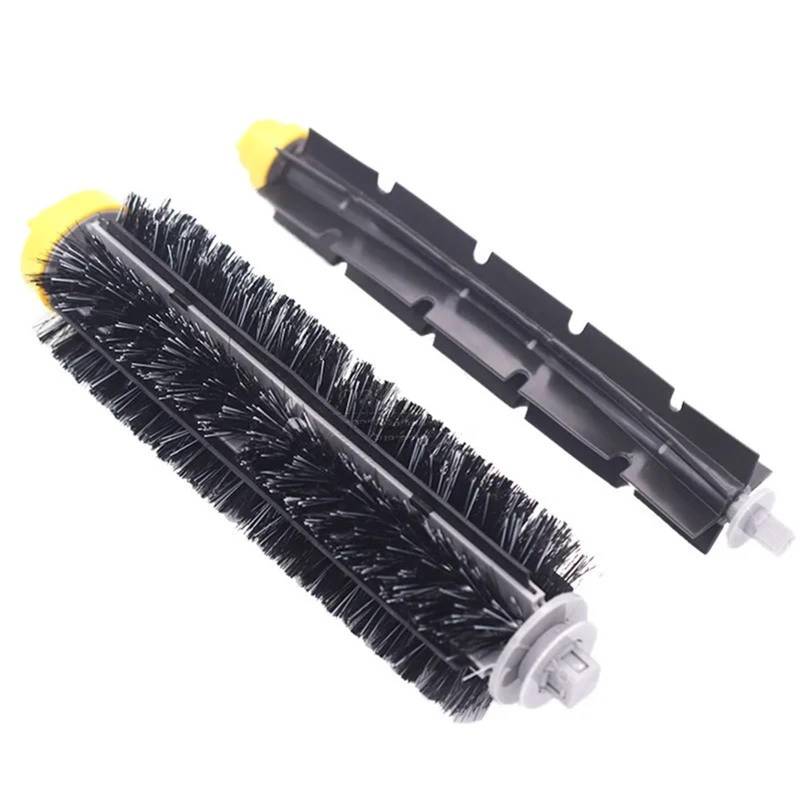 DEMULAX Ersatzbürsten, for IRobot, Roomba 770 780 790 675 690 700 600 Series Bimaterial-Bürstenroboter-Staubsauger-Ersatzteile Kehrroboter Zubehör(1Set Central Brush) von DEMULAX