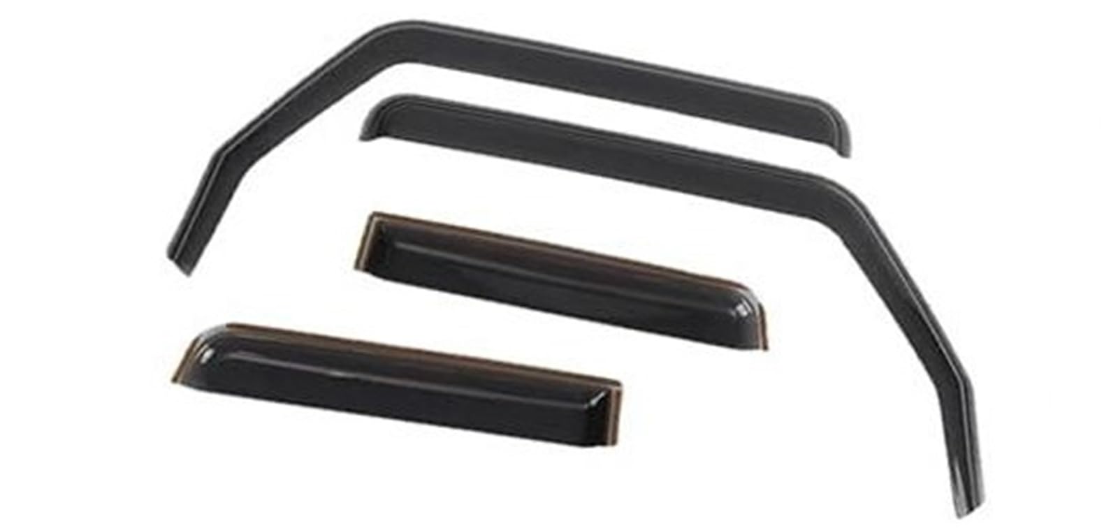 DEMULAX Fenstertürdichtungen, 4-teiliges Auto-Seitenfenster-Windabweiser, Fensterformteil-Dichtungsstreifen, for Jeep, for Wrangler JL, for Unlimited Türkantenschutz aus Gummi von DEMULAX