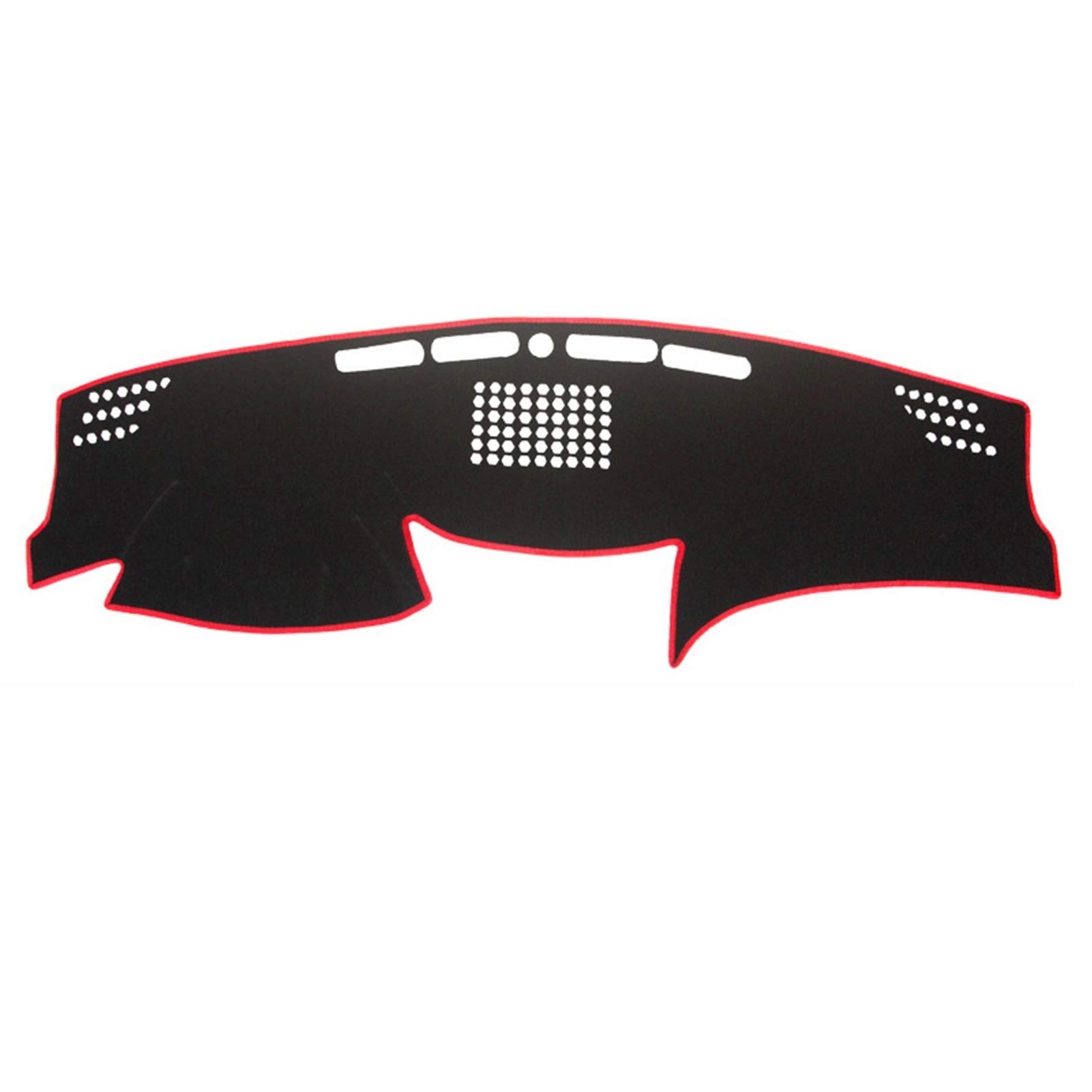 DEMULAX For Lexus, LS460 LS600 2006-2011 Innen Zubehör Auto Auto Dashboard Abdeckung Dash Matte Bord Pad Teppich Dashmat Anti-Uv matten Auto-Armaturenbrettabdeckungen(Red Edge) von DEMULAX